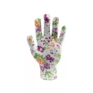 Mănuși de grădinărit FLO cu model de flori albe mărimea 8