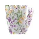 Mănuși de grădinărit FLO cu model de flori albe mărimea 8