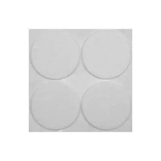   VOREL Pad autoadeziv antiderapant pentru picioare de mobila rotund alb 40 mm (4 buc)