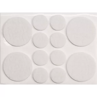   VOREL Suport pentru picioare mobila autoadeziv antiderapant rotund alb set 12 buc 20-38 mm