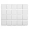 VOREL Pad autoadeziv antiderapant pentru picioare de mobila patrat alb 20 x 20 mm (20 buc)