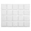 VOREL Pad autoadeziv antiderapant pentru picioare de mobila patrat alb 20 x 20 mm (20 buc)