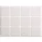 VOREL Pad autoadeziv antiderapant pentru picioare de mobila patrat alb 28 x 28 mm (12 buc)