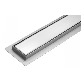 FALA Sifon de dus 900 mm Sticla alba inox