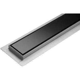 FALA Sifon de dus 600 mm Sticla Neagra inox