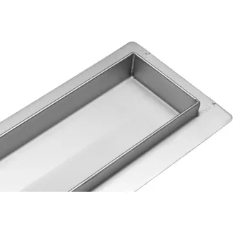FALA Sifon de dus 600 mm Sticla Neagra inox
