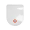 Scaun WC FALA in forma de D subtire anti-condens