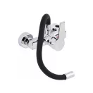 FALA Baterie chiuveta cu teava flexibila neagra montata pe perete + accesorii
