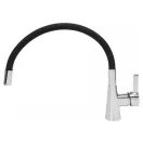 FALA Baterie chiuveta cu teava flexibila neagra + accesorii