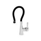 FALA Baterie chiuveta cu teava flexibila neagra + accesorii