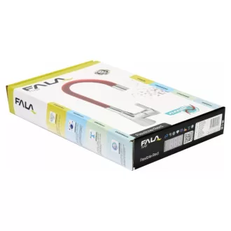 FALA Baterie chiuveta cu teava flexibila rosie + accesorii