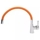FALA Baterie chiuveta cu teava flexibila portocalie + accesorii