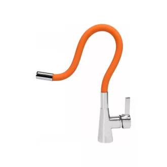   FALA Baterie chiuveta cu teava flexibila portocalie + accesorii