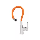 FALA Baterie chiuveta cu teava flexibila portocalie + accesorii