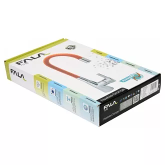   FALA Baterie chiuveta cu teava flexibila portocalie + accesorii