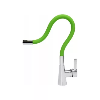 FALA Baterie chiuveta cu teava flexibila verde + accesorii