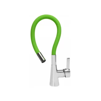FALA Baterie chiuveta cu teava flexibila verde + accesorii