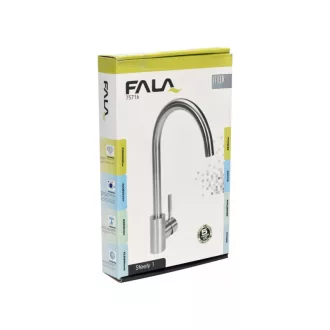 FALA Baterie chiuveta + accesorii inox Steely1