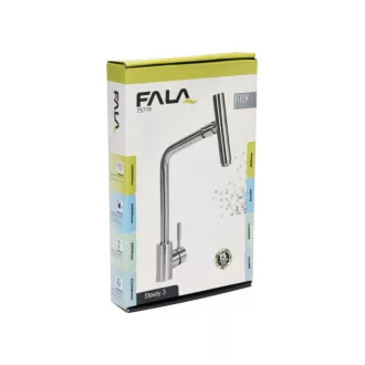 FALA Baterie chiuveta + accesorii inox Steely3