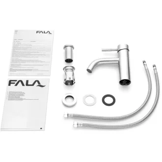 FALA Baterie lavoar + accesorii inox Steely1