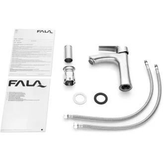 FALA Baterie lavoar + accesorii inox Steely3