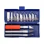 Set cuțite modelat sculptură în lemn 16 piese