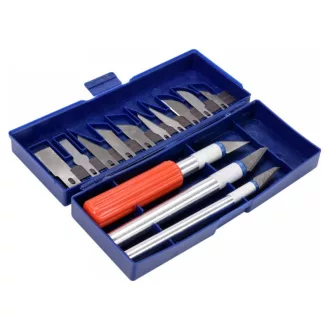 Set cuțite modelat sculptură în lemn 16 piese