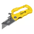 VOREL Cuțit de buzunar cu lamă trapezoidală, carabină din aluminiu