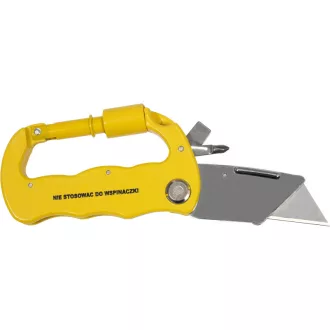   VOREL Cuțit de buzunar cu lamă trapezoidală, carabină din aluminiu