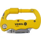 VOREL Cuțit de buzunar cu lamă trapezoidală, carabină din aluminiu