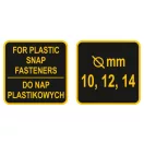 VOREL Clești de patentare pentru brevet de plastic 10,12,14 mm