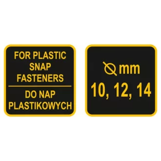   VOREL Clești de patentare pentru brevet de plastic 10,12,14 mm