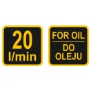 VOREL Pompa tambur cu rotor 20 litri/minut fonta