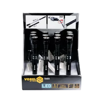   Magnet pick-up VOREL cu maner telescopic si lumina LED 170-565 mm