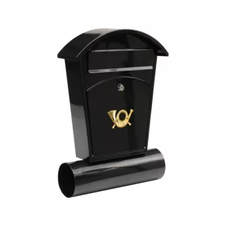 Cutie poștală VOREL neagră 480 x 280 x 80 mm