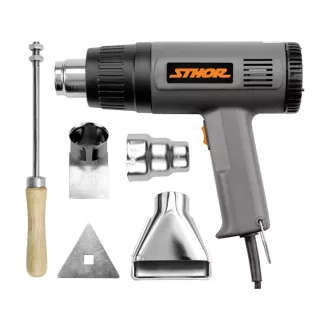 STHOR Suflanta aer cald 2000 W 350-550 °C cu accesorii