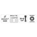 FLO Mașină de tuns iarba cu cap rulment 2,4-2,7 mm