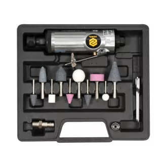 VOREL Set de șlefuire drept pneumatic 15 bucăți 1/4"