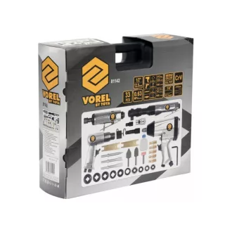 VOREL Set de scule pneumatice si accesorii 33 piese