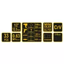 VOREL Set de scule pneumatice si accesorii 33 piese