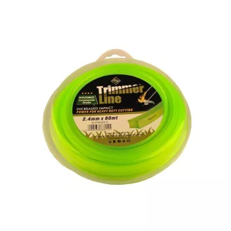   CORTEX Fir pentru mașină de tuns gazon, 2,4 mm x 80 m, secțiune pătrată