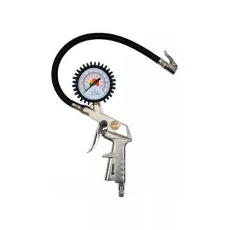 VOREL Pistol de suflat anvelope cu manometru 0-12 bar