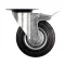 VOREL Roata industriala cu frana pivotanta 75 mm 40 kg