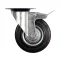 VOREL Roată industrială cu frână de furcă pivotantă 125 mm 100 kg