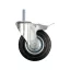 VOREL Roată industrială cu frână de furcă pivotantă 100 mm 60 kg