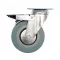 VOREL Roată industrială cu frână de furcă pivotantă 50 mm 20 kg