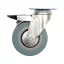 VOREL Roată industrială cu frână de furcă pivotantă 50 mm 20 kg