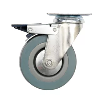   VOREL Roată industrială cu frână de furcă pivotantă 75 mm 30 kg