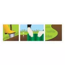 Bord de gazon FLO Garden maro 100 mm x 9 m