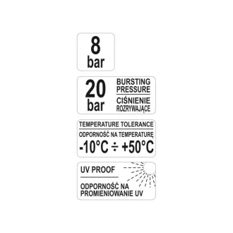 FLO Furtun sprinkler 3/4" 50 m 3 straturi 15bar